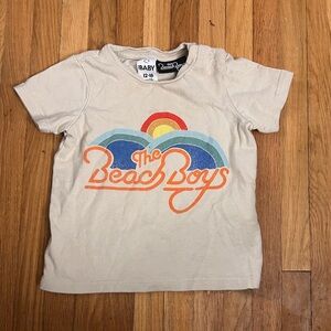 Cotton On 12/18 Cream T-Shirt with Multicolor Beach Boys Design